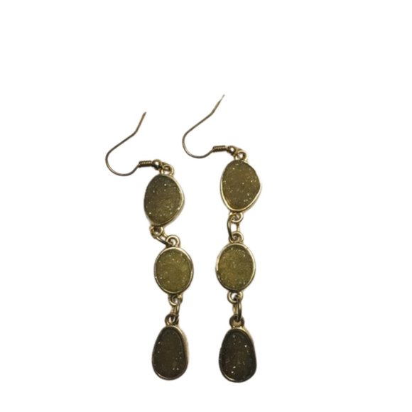 Druzy Dangle Fashion Earrings - Picture 1 of 1